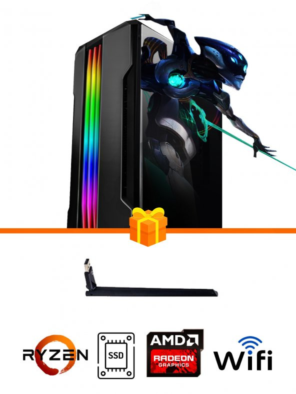 Ramtech Gaming RG505-047 R5 5500 32GB RAM 512GB SSD RX550/4GB OYUNCU BİLGİSAYARI
