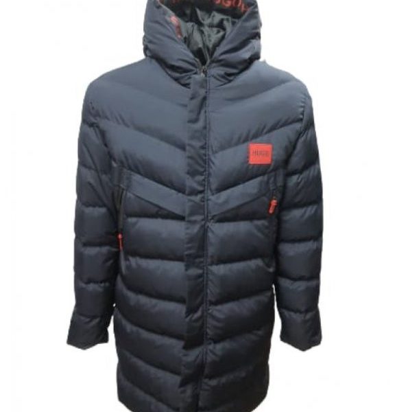 Hugo Boss H213983 Erkek Kapüşonlu Spor Şişme Kaban - H213983 - Lacivert - ST01345-Lacivert-S
