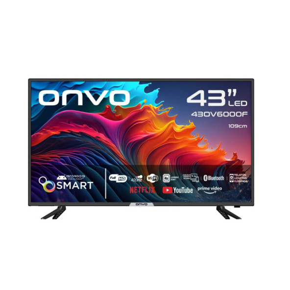 Onvo 43Ov6000f 43" 109 Ekran Uydu Alıcılı Full Hd Android Smart Led Tv