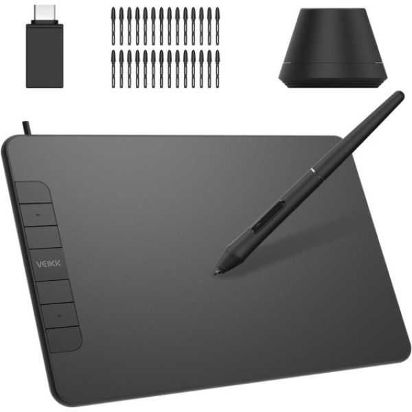 Veikk Vk640 6 X 4" 6 Kısayol Tuşlu Grafik Tablet + Kalem