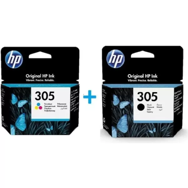 HP 305 Renkli ve Siyah 2'li Set Kartuş