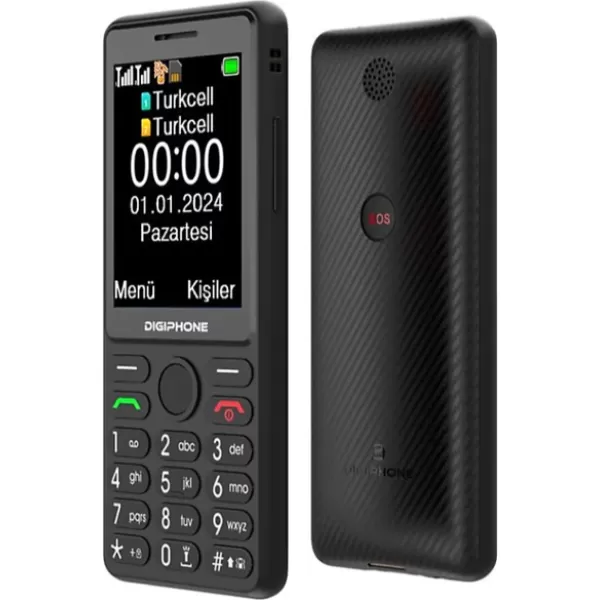 Digiphone S600 Siyah Tuşlu Cep Telefonu Kvk Türkiye Garantili