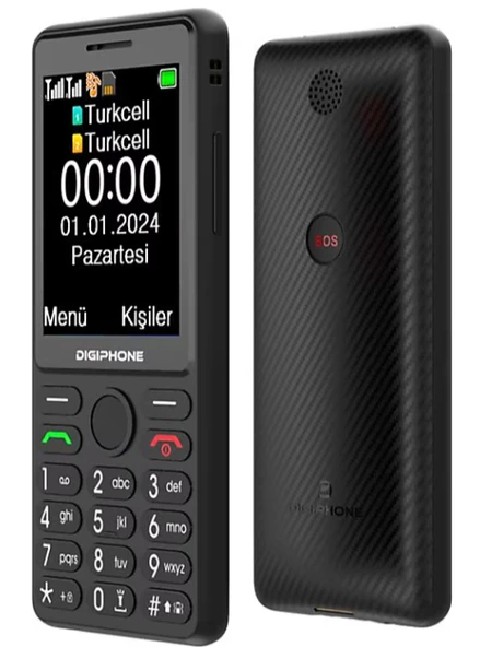 Digiphone S600 Siyah Tuşlu Cep Telefonu Kvk Türkiye Garantili