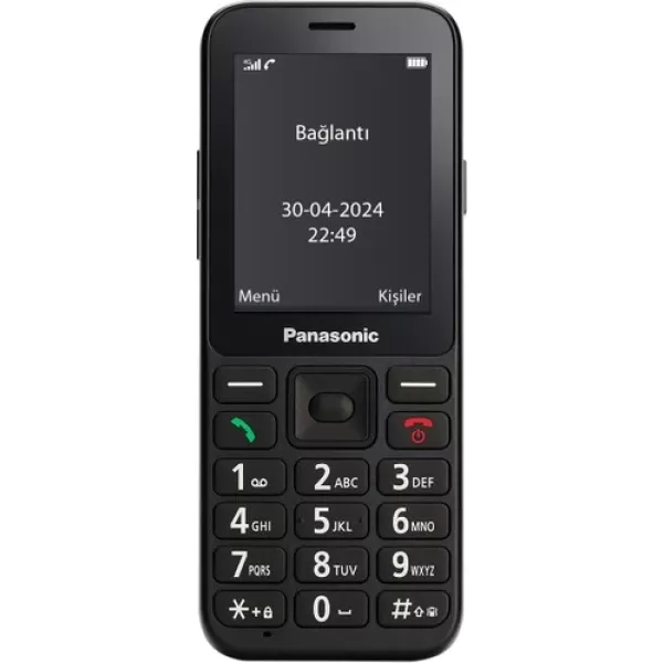 Panasonic KX-TU250EXB Renkli Ekran 4g Tuşlu Cep Telefonu Siyah (Türkiye Distribütör Garantili)