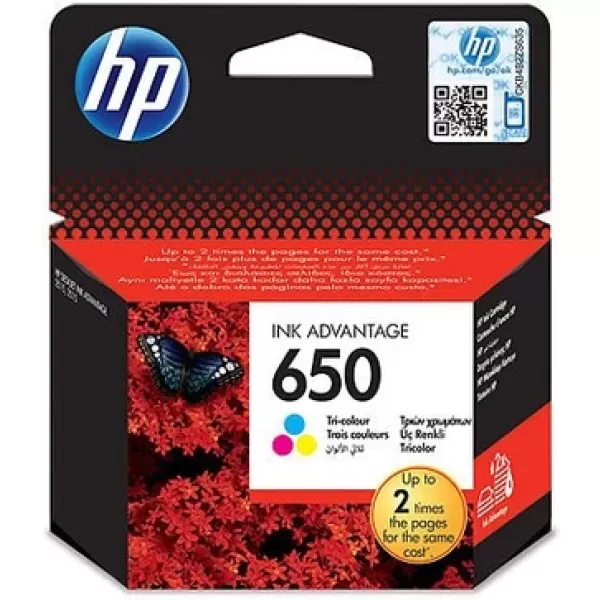 HP CZ102AE CMY Mürekkep Kartuş (650)