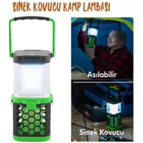 Klaus Kamp Lambası 3W 200 Lumen 1200MAH UV Mor Işıklı Sineklikli