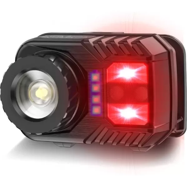 PeakStar PS-571 Sensör XPG COB LED USB Şarj Edilebilir Lityum Pilli Zoomlu Kafa Lambası