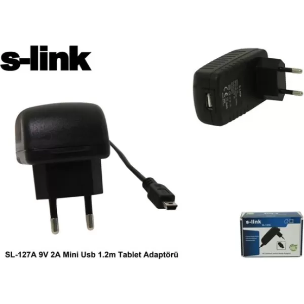 S-link SL-127A 9v 2a Mini Usb Tablet Adaptörü