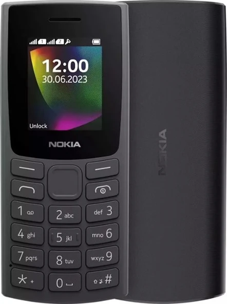 Nokıa N106 2023 Tuşlu Cep Telefonu (Nokia Türkiye Resmi Distribütör Garantili) Siyah