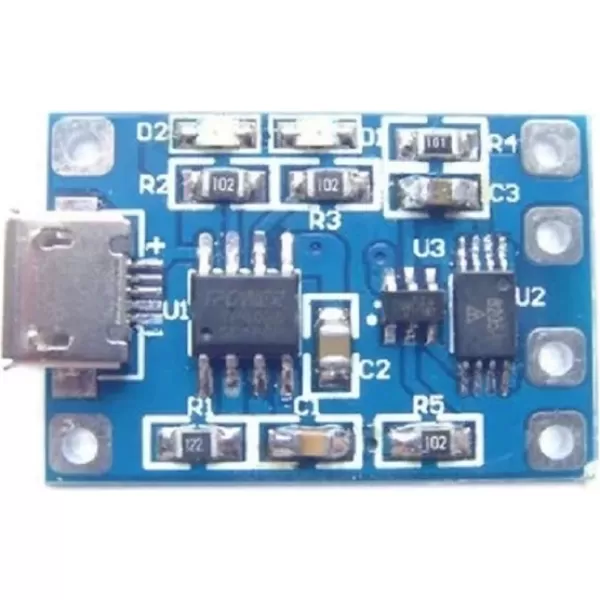 10 ADET LİTYUM PİL ŞARJ DEVRESİ MODÜLÜ TP4056 1A 18650 Lİ-İON BATTERY