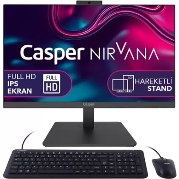 Casper Nirvana A60.5700-DV00X-V RYZEN 7-5700U 32GB RAM 500GB NVMe SSD GEN4 Freedos All In One