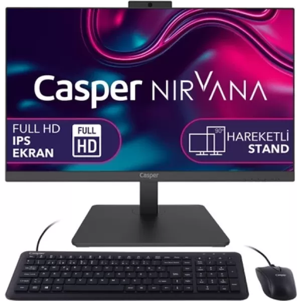 Casper Nirvana A60.5700-8V00X-V RYZEN 7-5700U 8GB RAM 500GB NVMe SSD GEN4 FREEDOS All In One