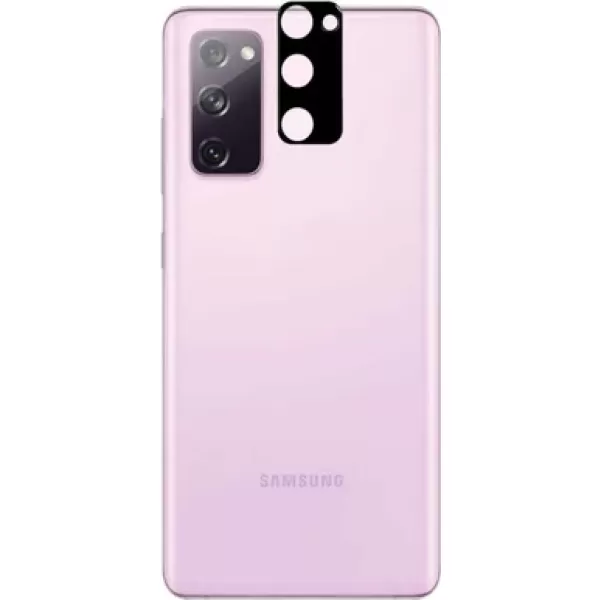 Samsung Galaxy S20 FE Kamera Lens Koruyucu Siyah Çerçeveli Korunaklı (3D K.C) Siyah