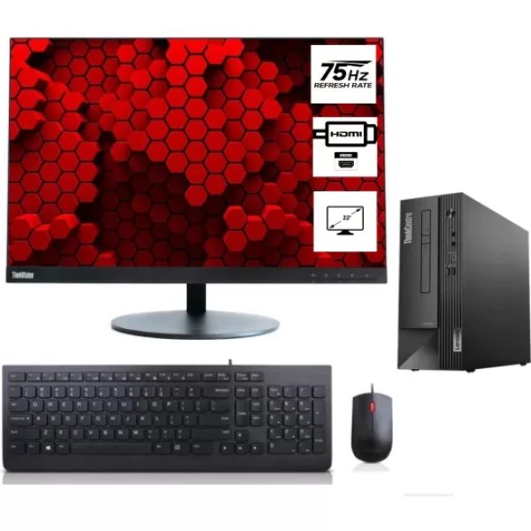LENOVO THINKCENTRE NEO 50S SFF İntel Core İ5 12400 16GB 512GB M.2 Nvme SSD 21.5"Monitör Freedos MasaÜstü Bilgisiyar SFFM11T00014TX06+ZettaUsbBellek