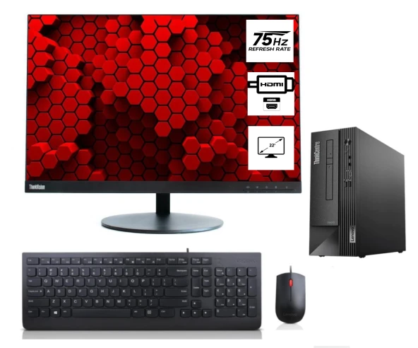LENOVO THINKCENTRE NEO 50S SFF İntel Core İ5 12400 16GB 512GB M.2 Nvme SSD 21.5"Monitör Freedos MasaÜstü Bilgisiyar SFFM11T00014TX06+ZettaUsbBellek