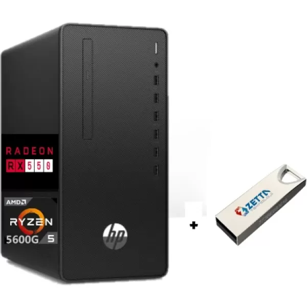 HP PRO 295 G9 AMD RYZEN5 5600G 16GB 512GB SSD 4GB RX550 Freedos MasaÜstü Bilgisayar X6D390EA06+ZettaUsbBellek
