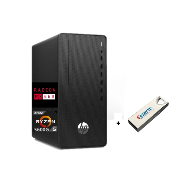 HP PRO 295 G9 AMD RYZEN5 5600G 16GB 512GB SSD 4GB RX550 Freedos MasaÜstü Bilgisayar X6D390EA06+ZettaUsbBellek