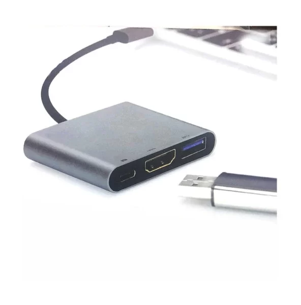 Type-c To 4k Hdmı + Usb 3.0 + Usb Dönüştürücü