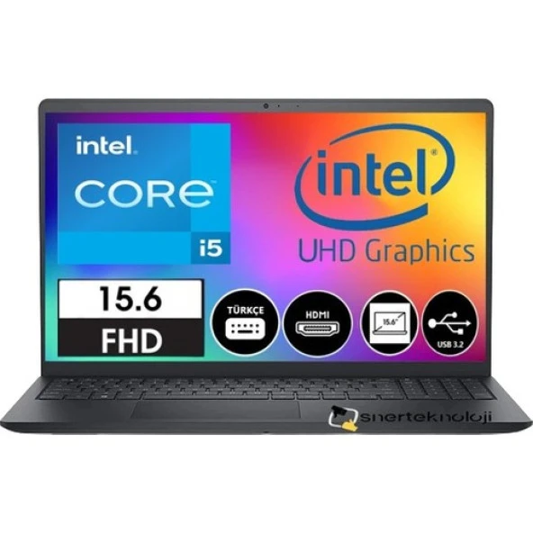 Dell Inspiron 15 3520 Intel Core I5 1235U 12.nesil 16GB 512GB SSD 15.6 Full Hd 120HZ Windows 11 Home I352024052009U Çanta Hediyeli-Snertech