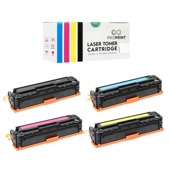 TKPrint Canon MF-655CX MF-657CDW CRG-067 Çipsiz Muadil Toner Seti CMYK 1250 Sayfa