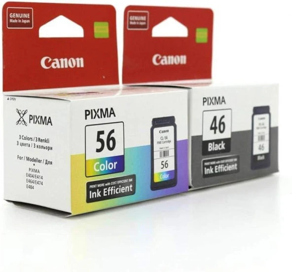 Canon PG-46 / CL-56 Avantaj Paket Siyah ve Renkli Kartuş