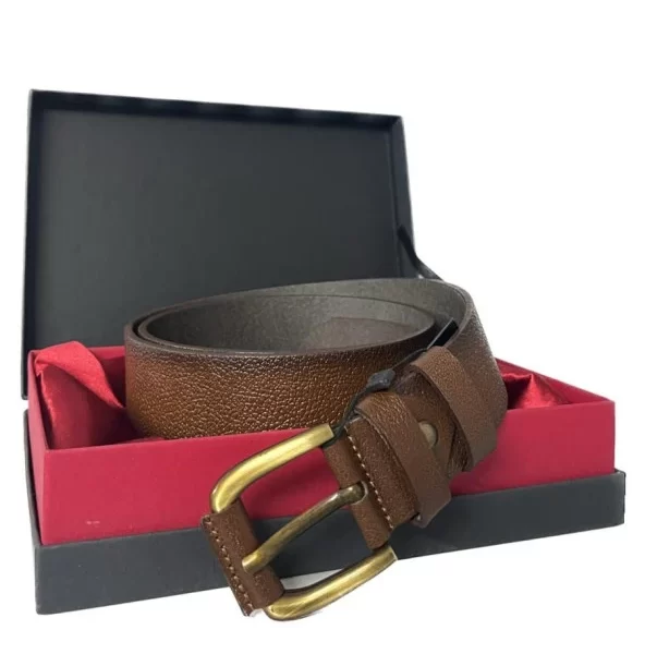 Fossil Tasado Kahverengi Hakiki Düz Deri Spor 4 cm Erkek Kemeri-125