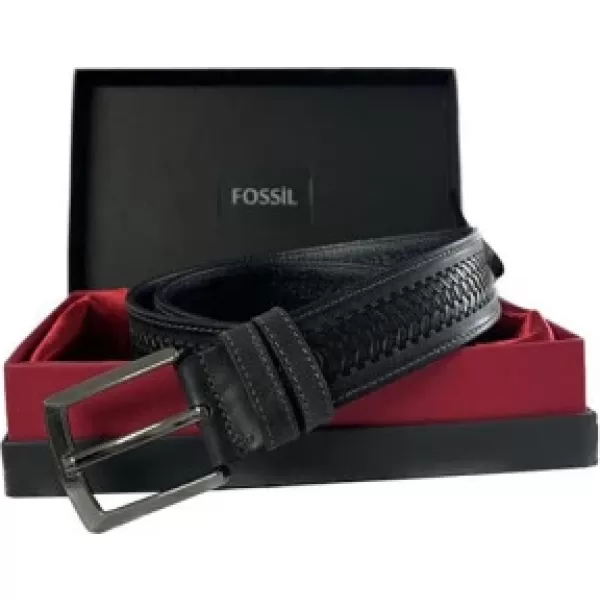 Fossil Gri Desenli Hakiki Deri Spor Kemer 4cm125CM