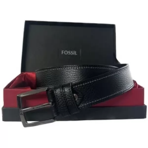 Fossil Siyah Hakiki Deri Spor Erkek Kemeri 4cm-130CM