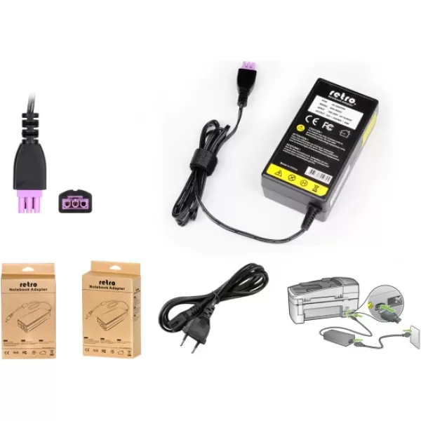 RETRO  Hp +32V 1560mA 50W Printer Yazici Adaptörü