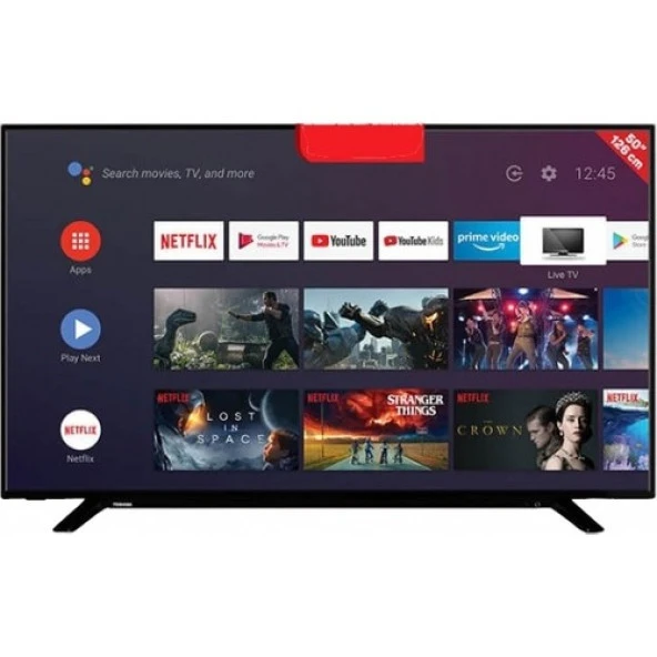 Toshiba 50Ua2063dt 4K Ultra 50" 127 Ekran Uydu Alıcılı Android Smart Led Tv