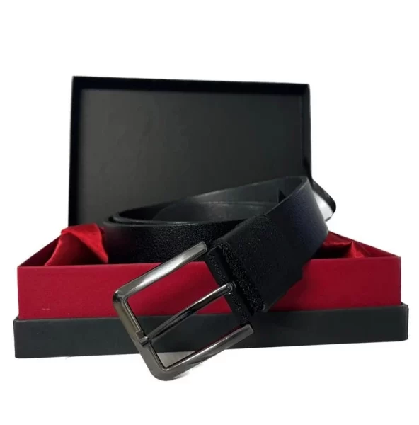 Fossil Siyah Rengi Hakiki Düz Deri Spor 4 cm Erkek Kemeri-125