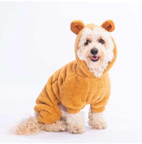 Pawstar Köpek Brown Kahverengi Koala Rompers Tulum 2XLarge Sırt43cm Göğüs58cm Boyun38cm