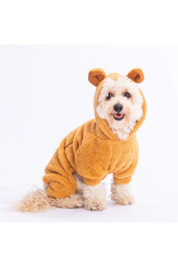 Pawstar Köpek Brown Kahverengi Koala Rompers Tulum 2XLarge Sırt43cm Göğüs58cm Boyun38cm