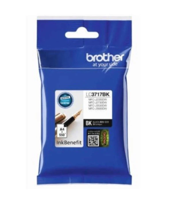 Brother LC3717BK Siyah Orjinal Kartuş