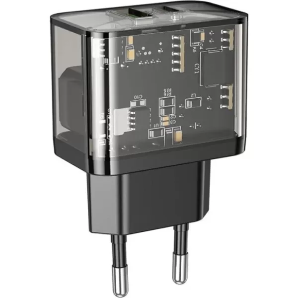 HOCO N34 PD20W+QC3.0 USB+Type-C Giriş Hızlı Şarj Adaptörü