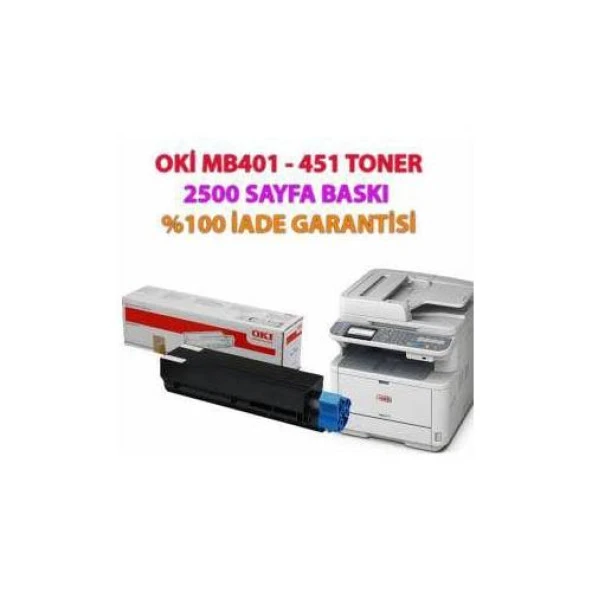 Oki Mb451 Muadil Toner (Çipli Tak Çalıştır)