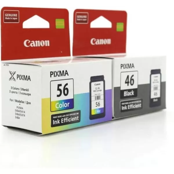 Canon Pixma E474 Kartuş / Canon PG46 / CL56 Avantaj Paket Orjinal Kartuş