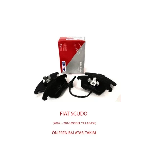 FIAT SCUDO - Ön Fren Balatası - (2007-2016)