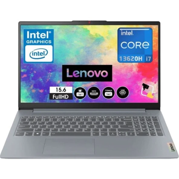 Lenovo Ideapad Slim 3 Intel Core I7-13620H 16GB 1tb SSD Windows 11 Pro 15.6 Taşınabilir Bilgisayar 83EM005UTR Snertech Çantalı