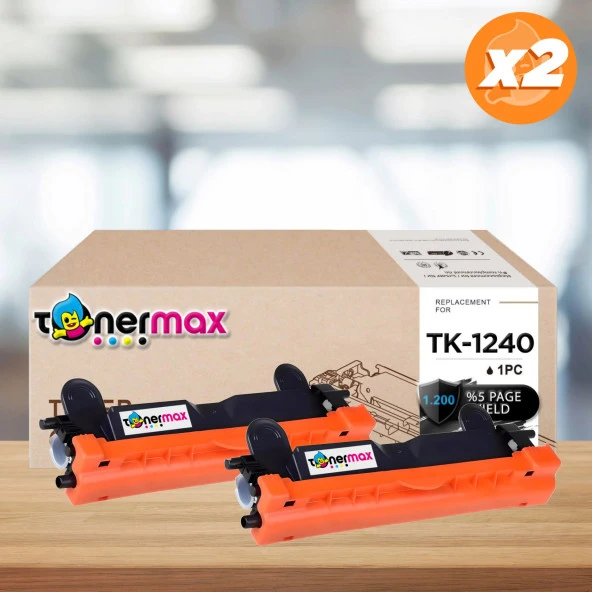Kyocera TK-1240 / TK-1248 Muadil Toner 2'li Avantaj Paket / PA2000 / PA2000W MA2000 / MA2000W / PA2001 / MA2001