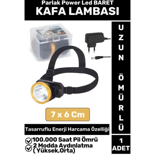 Profesyonel Kamp Avcı Balıkçı Deprem Güçlü Işık 2 Mod Aydınlatma Şarjlı Parlak Led Kafa Lambasi