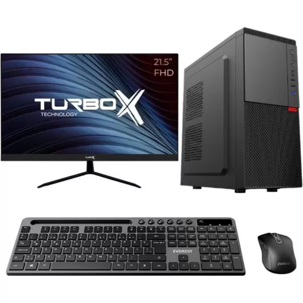 Turbox Tx5227 i5 4440 16GB Ram 256GB SSD 21.5 inç FHD Monitör Masaüstü Kurumsal Ofis Bilgisayarı