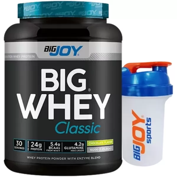 +2 Hediye Big Joy Big Whey Classic Whey Protein Tozu 1020 Gr Aroma Seçenekli