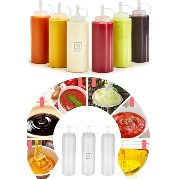 QNİAY 2 Adet Chef Yağlık Sosluk Şişesi 700 ml