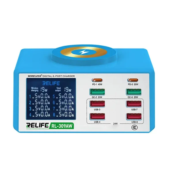 RELİFE RL-309AW 100W 8 PORT USB ŞARJ İSTASYONU
