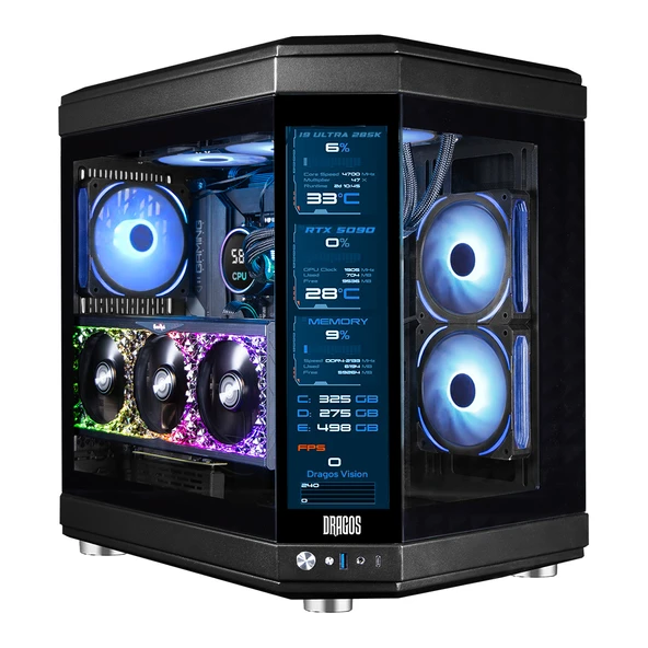 Dragos Evo-6 i7 13700K 32GB DDR5 Ram 1TB NVMe 8GB RTX4060 Oyun Hazır Sistem