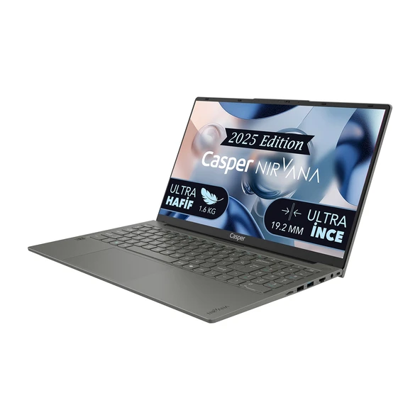 Casper Nirvana X600.1362-DX00A-G-F Intel Core i7-13620H 32GB RAM 2TB NVME SSD Windows 11 Home Laptop