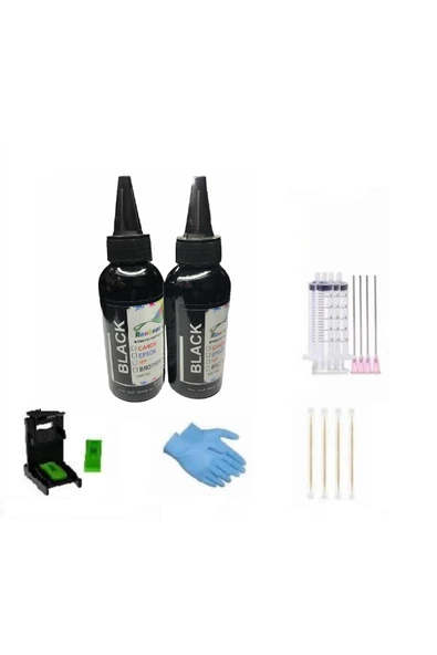 HP 3830 UYUMLU KARTUŞ DOLUM MÜREKKEP 2'Lİ SİYAH PAKET RENKSAN