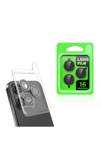 Apple iPhone 16 Pro Kamera Lens Koruyucu Renkli Tasarım Kolay Takma Aparatlı (CL-07)