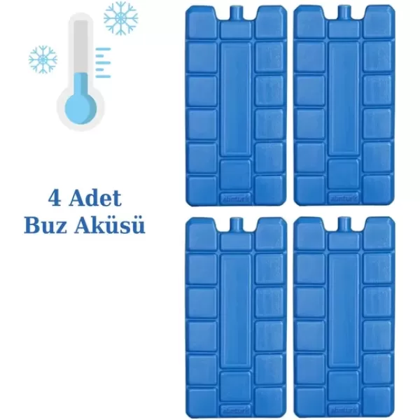 Buz Aküsü Kasedi Ice Box Soğuk Zincir - 4 Adet
